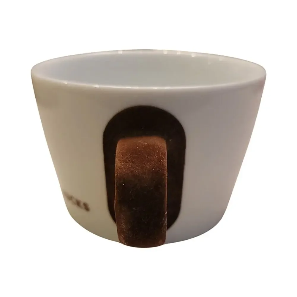 Starbucks Coffee Cup 2010 Germany Kahla‎ Brown Felt Handle 14oz Collector Item